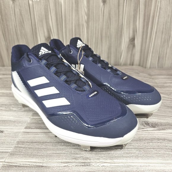 Adidas Icon 7 Low Top Metal Baseball Cleats-Navy/White-S23853-Men\'s Size 13 NEW main image 5